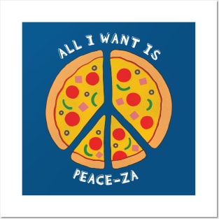 Love Pizza Love Peace Posters and Art